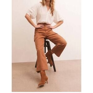 Z Supply Wide Leg Pants in Brown